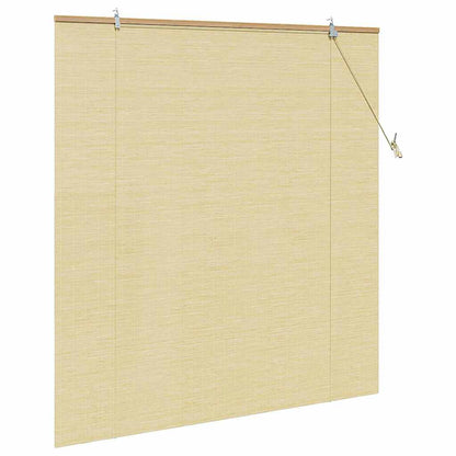 vidaXL Rollo mit Vorhängen Natur 150 x 160 cm Bambus