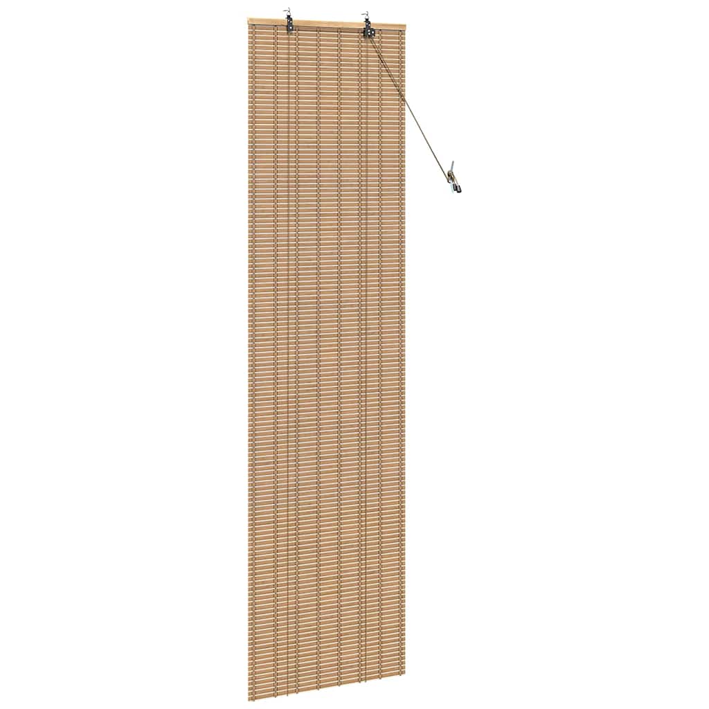 vidaXL Rollo mit Vorhängen Natur 60 x 220 cm Bambus