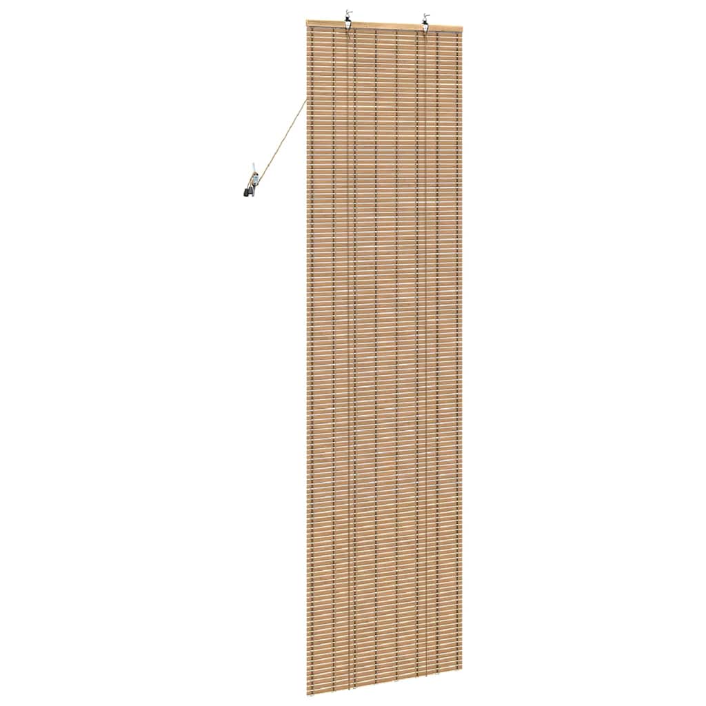 vidaXL Rollo mit Vorhängen Natur 60 x 220 cm Bambus