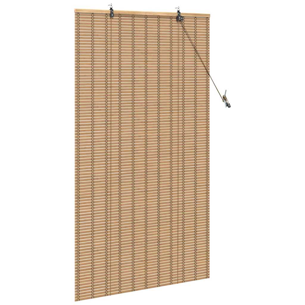 vidaXL Rollo mit Vorhängen Natur 80 x 220 cm Bambus