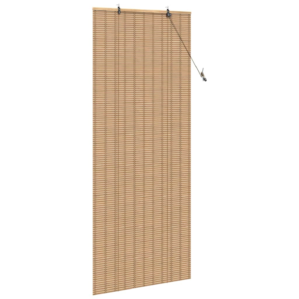 vidaXL Rollo mit Vorhängen Natur 90 x 220 cm Bambus