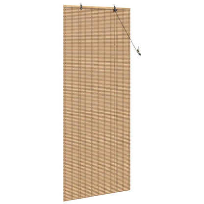 vidaXL Rollo mit Vorhängen Natur 90 x 220 cm Bambus