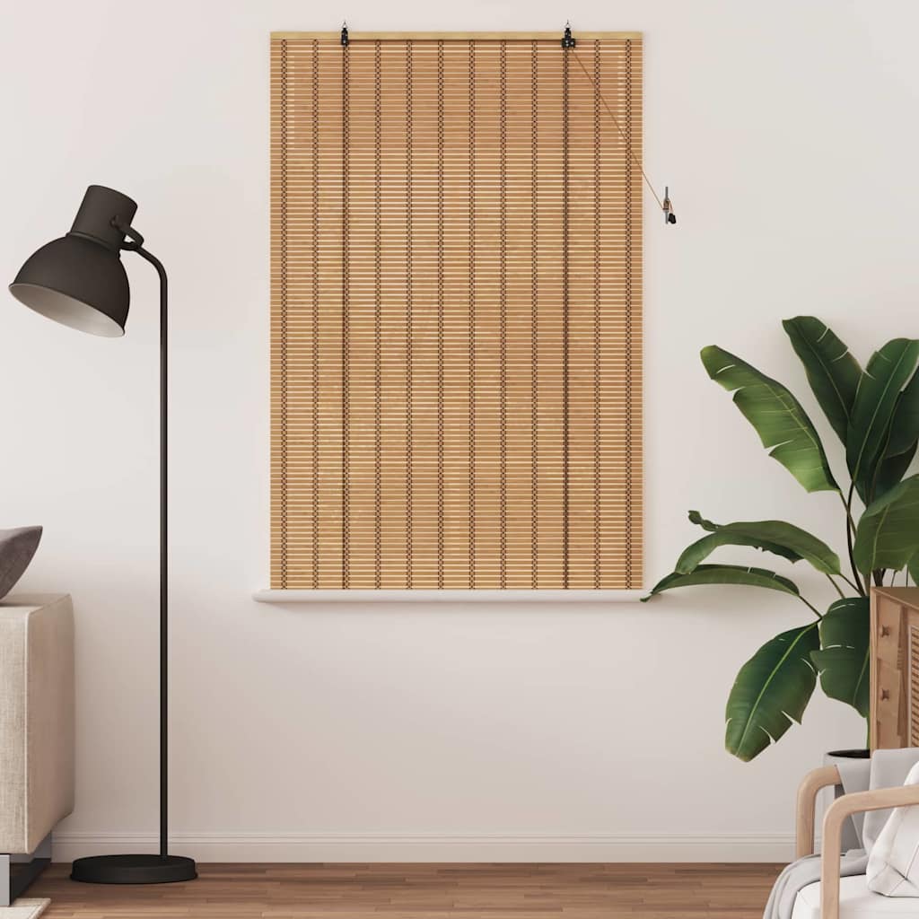 vidaXL Rollo mit Vorhängen Natur 100 x 160 cm Bambus