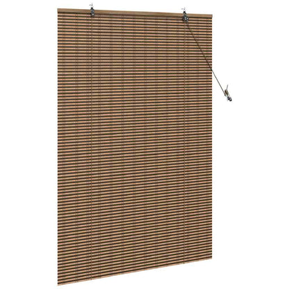 vidaXL Rollo mit Vorhängen Braun 100 x 160 cm Bambus