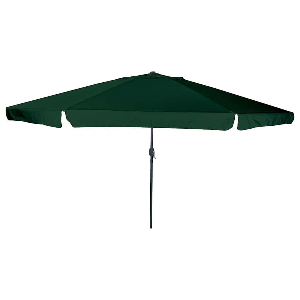 vidaXL Garten-Sonnenschirm Grün 395 x 395 x 245 cm Polyester und Stahl