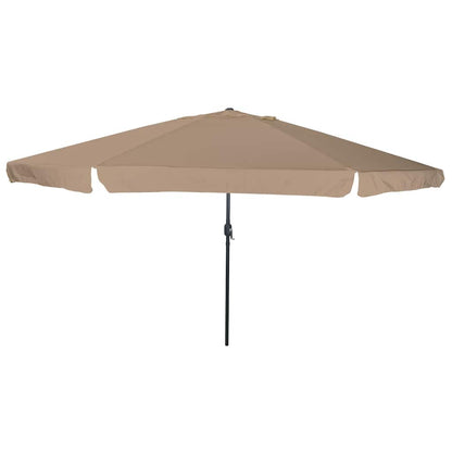 vidaXL Garten-Sonnenschirm Taupe 395 x 395 x 245 cm