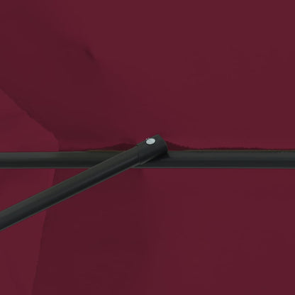 Garten-Sonnenschirm Bordeauxrot 394 x 394 x 248 cm