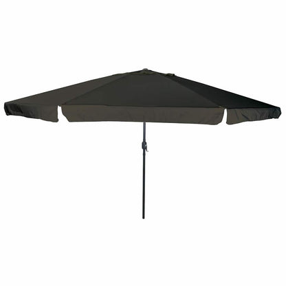 vidaXL Garten-Sonnenschirm Schwarz 395 x 395 x 245 cm
