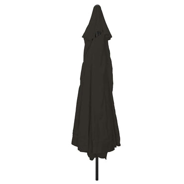 vidaXL Garten-Sonnenschirm Schwarz 395 x 395 x 245 cm