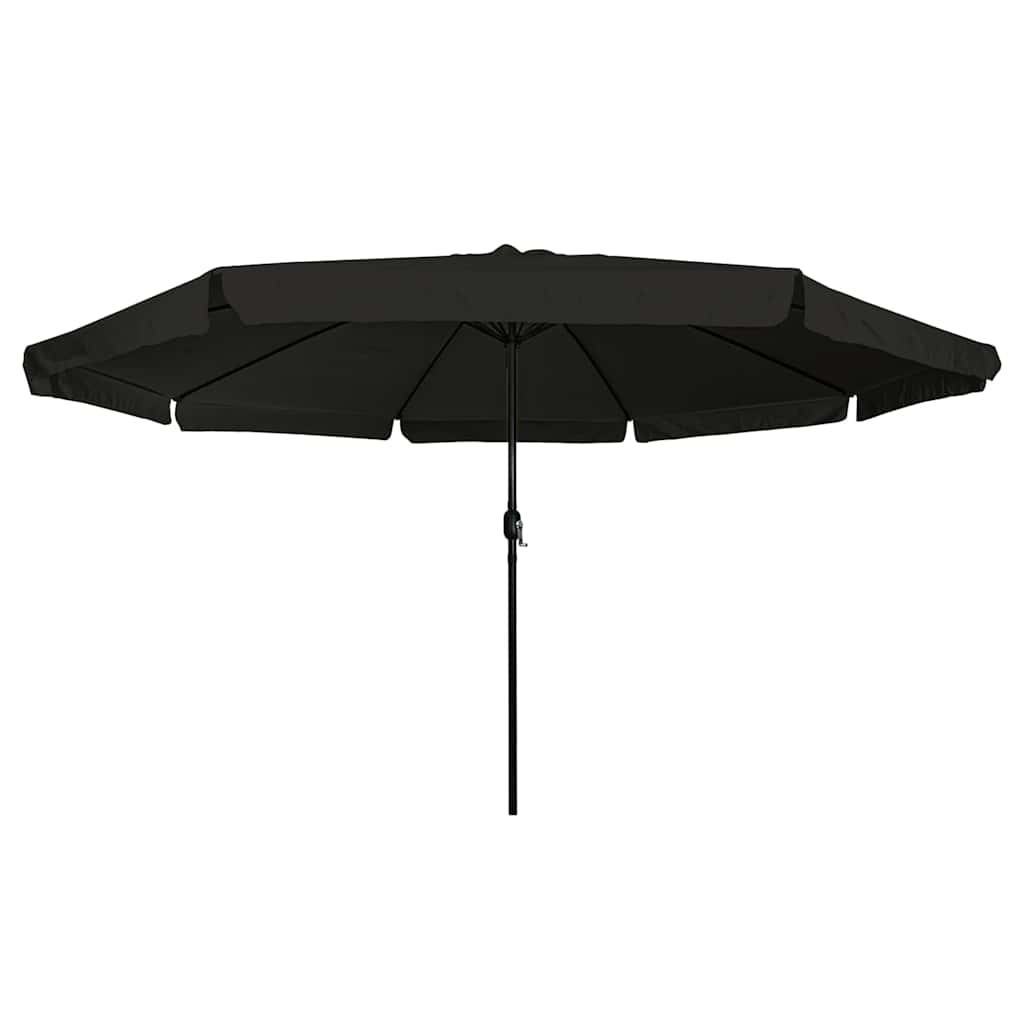 vidaXL Garten-Sonnenschirm Schwarz 395 x 395 x 245 cm