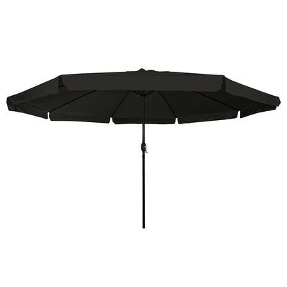 vidaXL Garten-Sonnenschirm Schwarz 395 x 395 x 245 cm