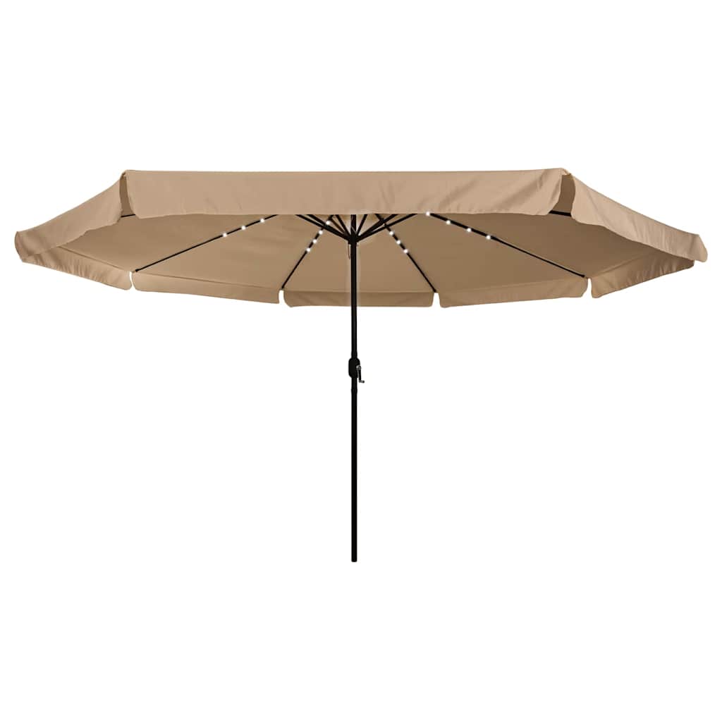 Garten-Sonnenschirm Taupe 395 x 395 x 245 cm Polyester