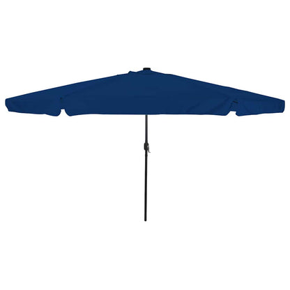 vidaXL Garten-Sonnenschirm Azurblau 395 x 395 x 245 cm Polyester