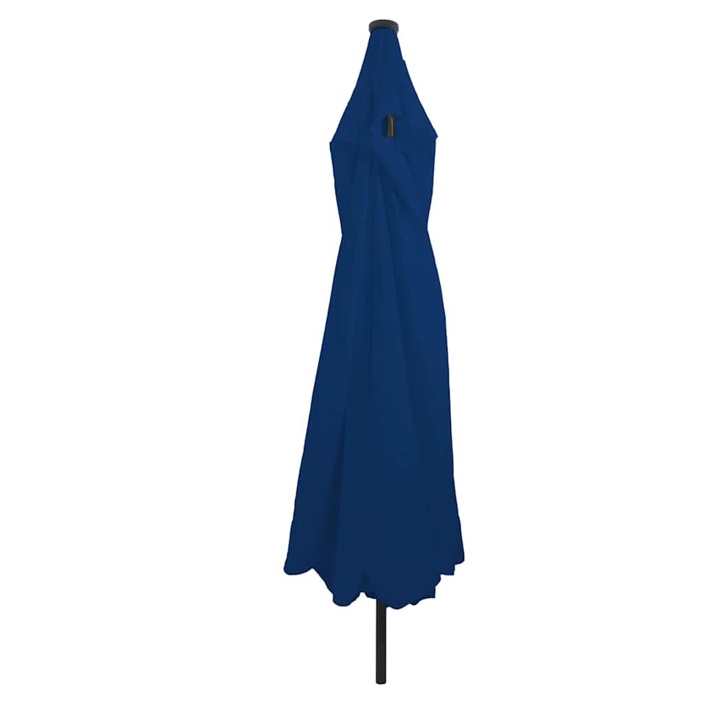 vidaXL Garten-Sonnenschirm Azurblau 395 x 395 x 245 cm Polyester