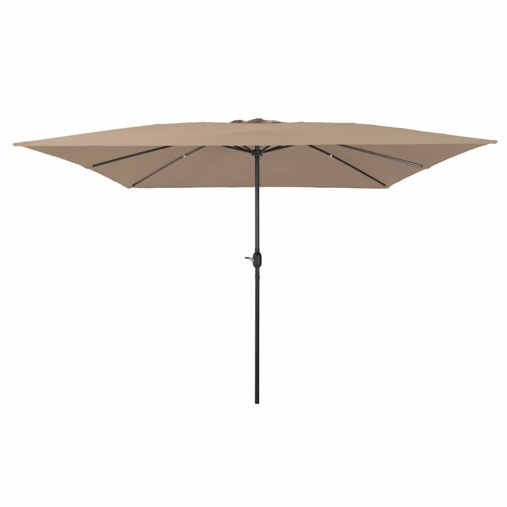 vidaXL Garten-Sonnenschirm Taupe 295 x 295 x 245 cm