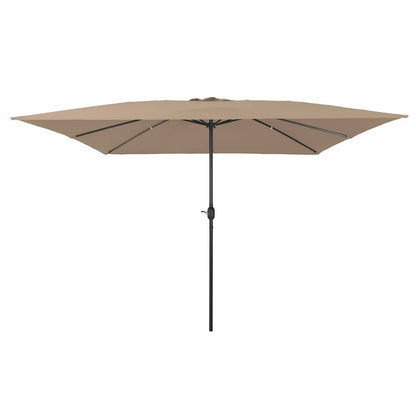 vidaXL Garten-Sonnenschirm Taupe 295 x 295 x 245 cm