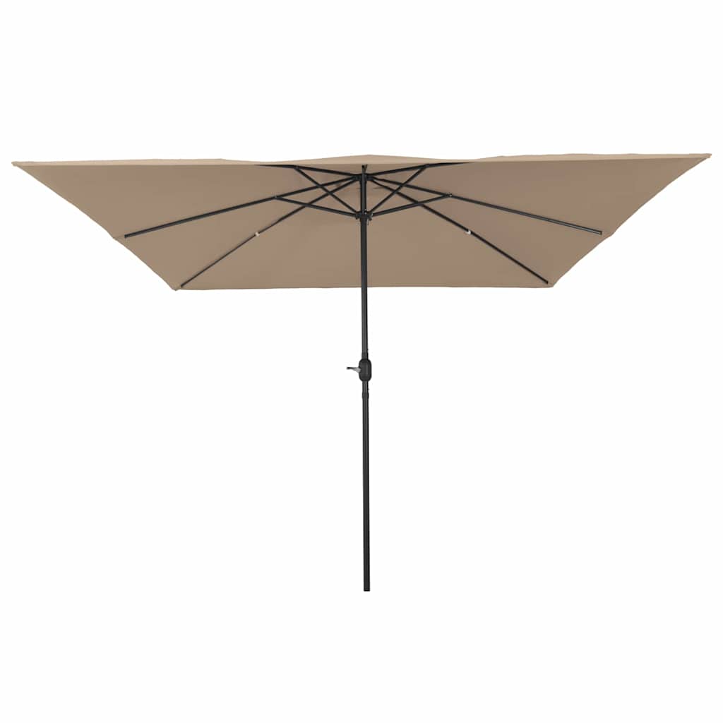 vidaXL Garten-Sonnenschirm Taupe 295 x 295 x 245 cm