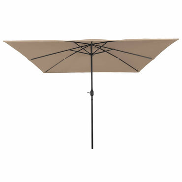 vidaXL Garten-Sonnenschirm Taupe 295 x 295 x 245 cm
