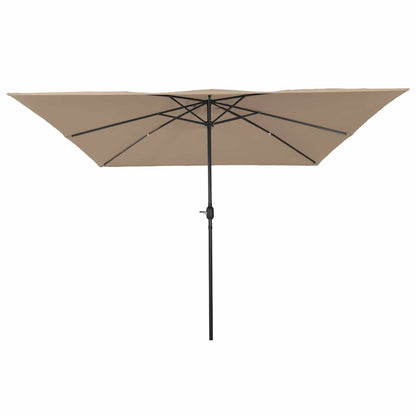 vidaXL Garten-Sonnenschirm Taupe 295 x 295 x 245 cm