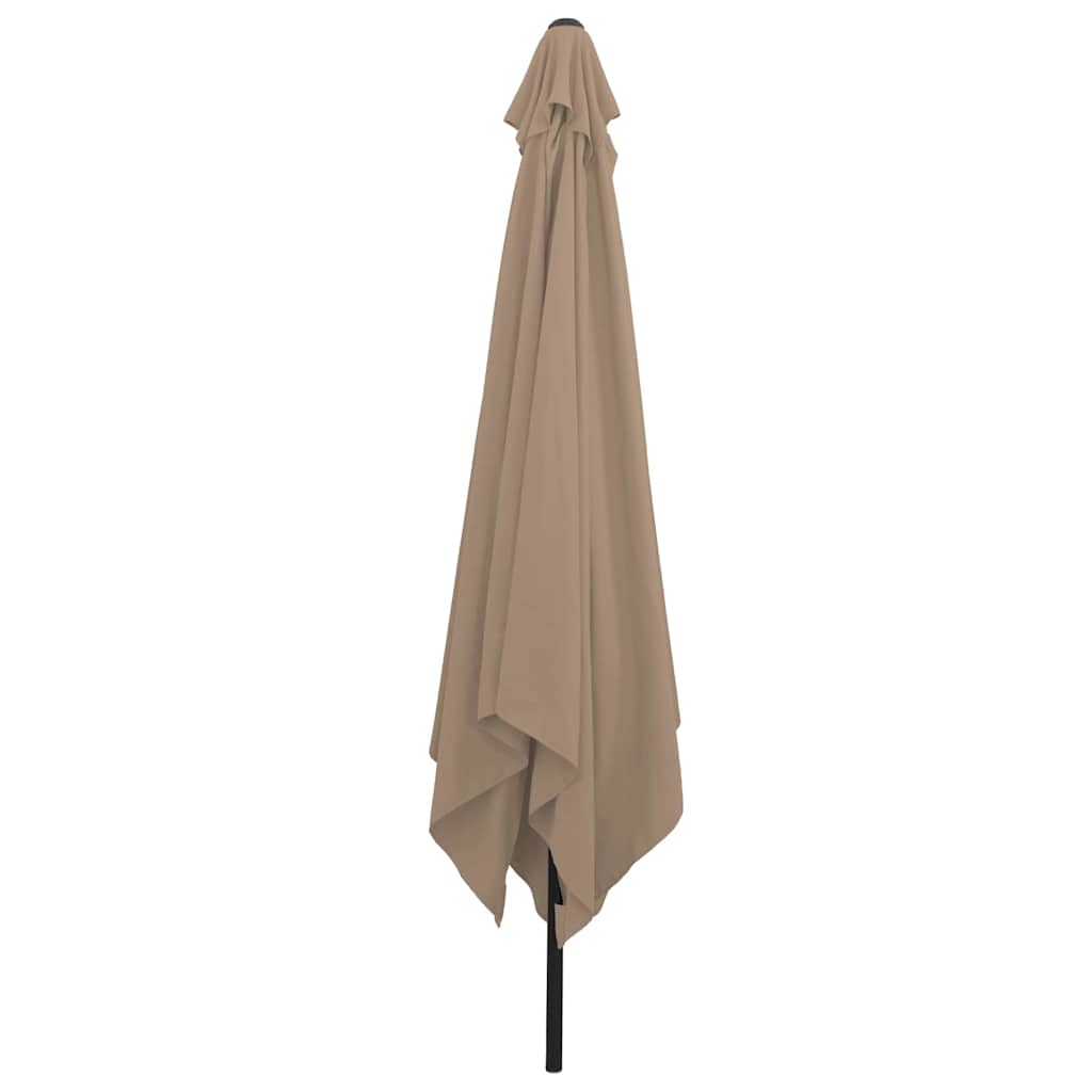 vidaXL Garten-Sonnenschirm Taupe 295 x 295 x 245 cm