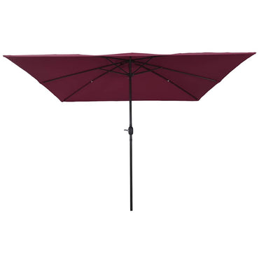 vidaXL Garten-Sonnenschirm Bordeauxrot 295 x 295 x 245 cm