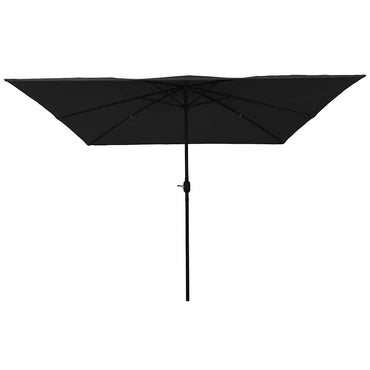 vidaXL Garten-Sonnenschirm Schwarz 295 x 295 x 245 cm