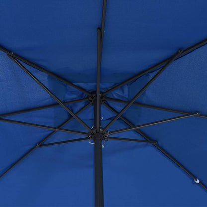 vidaXL Garten-Sonnenschirm Azurblau 295 x 295 x 245 cm