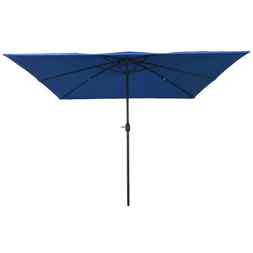 vidaXL Garten-Sonnenschirm Azurblau 295 x 295 x 245 cm