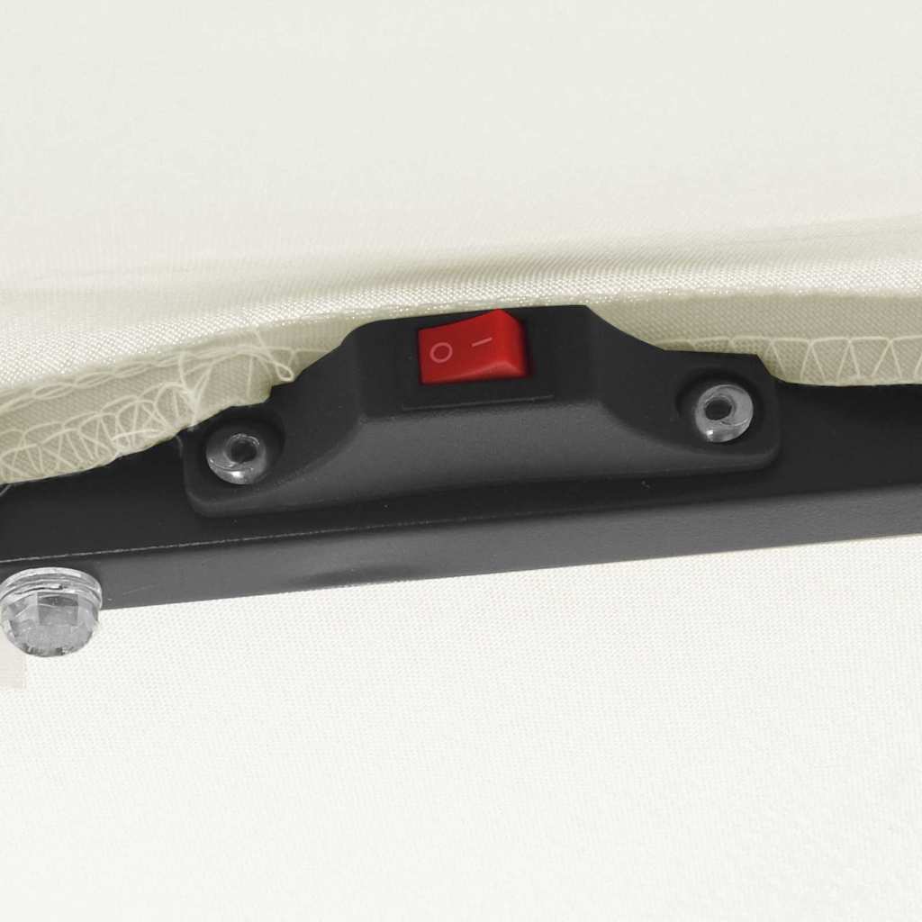 Garten-Sonnenschirm Sand 295 x 295 x 245 cm Polyester und Stahl