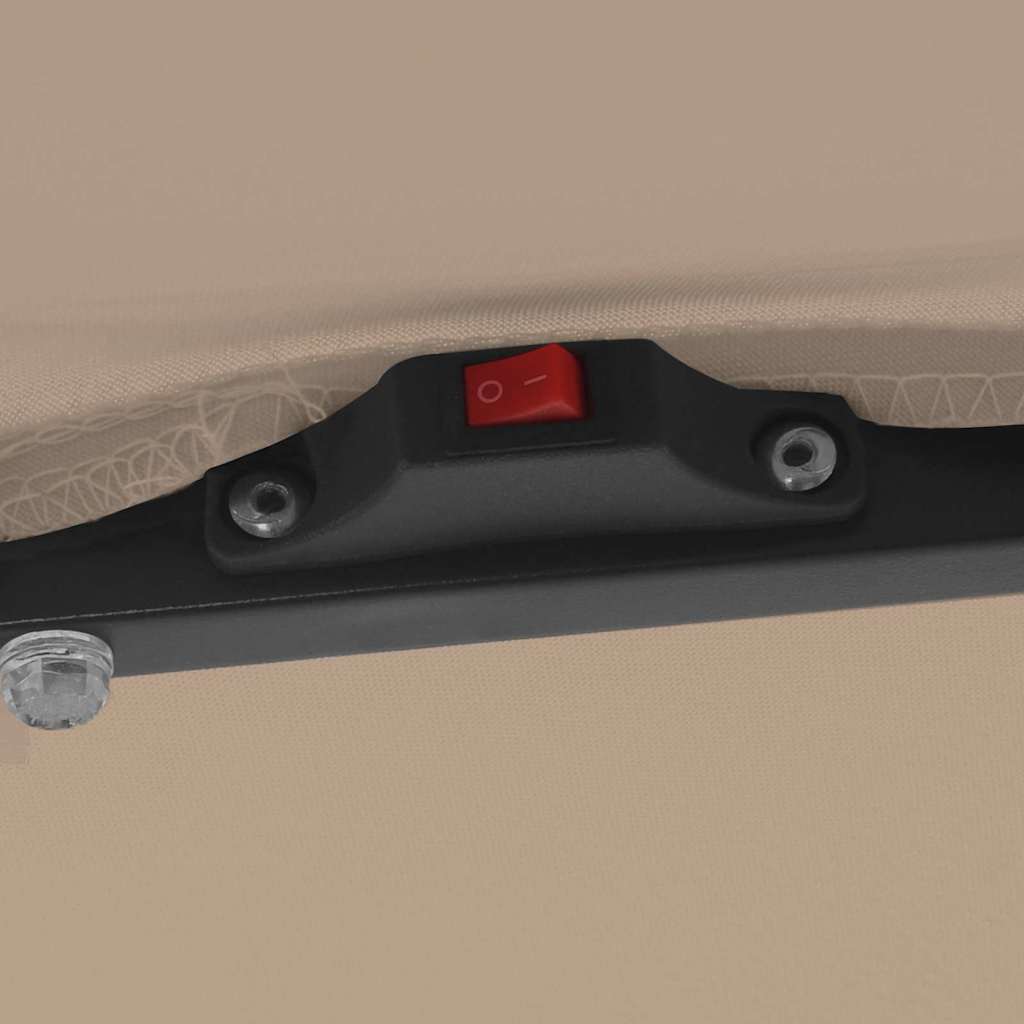 Garten-Sonnenschirm Taupe 295 x 295 x 245 cm