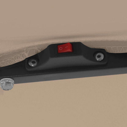 Garten-Sonnenschirm Taupe 295 x 295 x 245 cm