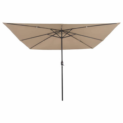 Garten-Sonnenschirm Taupe 295 x 295 x 245 cm