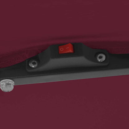 Garten-Sonnenschirm Bordeauxrot 295 x 295 x 245 cm