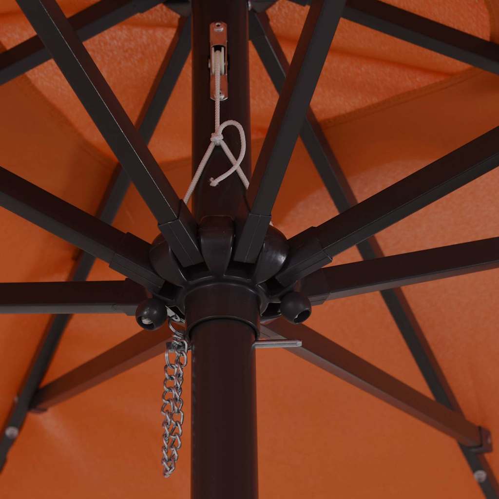 Garten-Sonnenschirm Terrakotta 295 x 295 x 245 cm