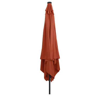vidaXL Garten-Sonnenschirm Terrakotta 295 x 295 x 245 cm