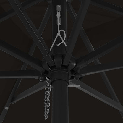 Garten-Sonnenschirm Schwarz 295 x 295 x 245 cm