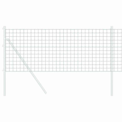 vidaXL Eurozaun Grün 0,4 x 10 m PVC-beschichtetes Eisen