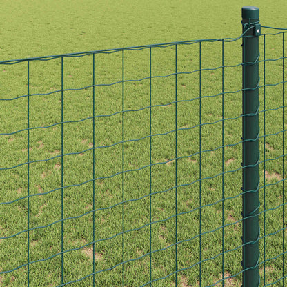 vidaXL Eurozaun Grün 1 x 10 m PVC-beschichtetes Eisen