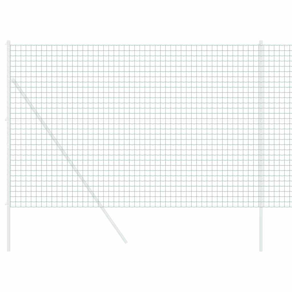 vidaXL Eurozaun Grün 1,5 x 10 m PVC-beschichtetes Eisen