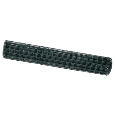 vidaXL Eurozaun Grün 1,5 x 10 m PVC-beschichtetes Eisen
