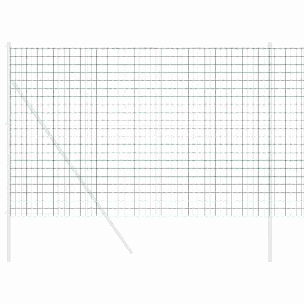 vidaXL Eurozaun Grün 1,6 x 10 m PVC-beschichtetes Eisen