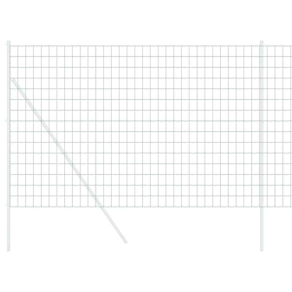 vidaXL Eurozaun Grün 1,6 x 10 m PVC-beschichtetes Eisen