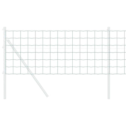 vidaXL Eurozaun Grün 0,4 x 10 m PVC-beschichtetes Eisen
