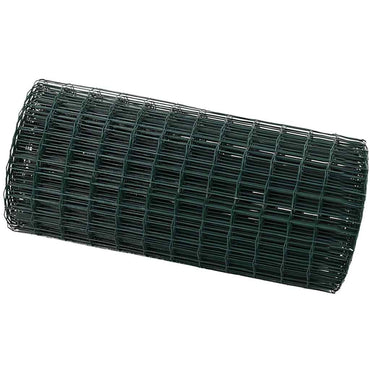 vidaXL Eurozaun Grün 0,6 x 25 m PVC-beschichtetes Eisen