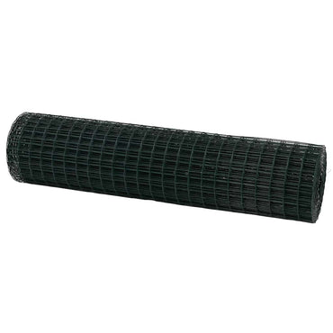 vidaXL Eurozaun Grün 1,2 x 25 m PVC-beschichtetes Eisen