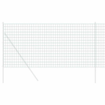 vidaXL Eurozaun Grün 1,2 x 25 m PVC-beschichtetes Eisen