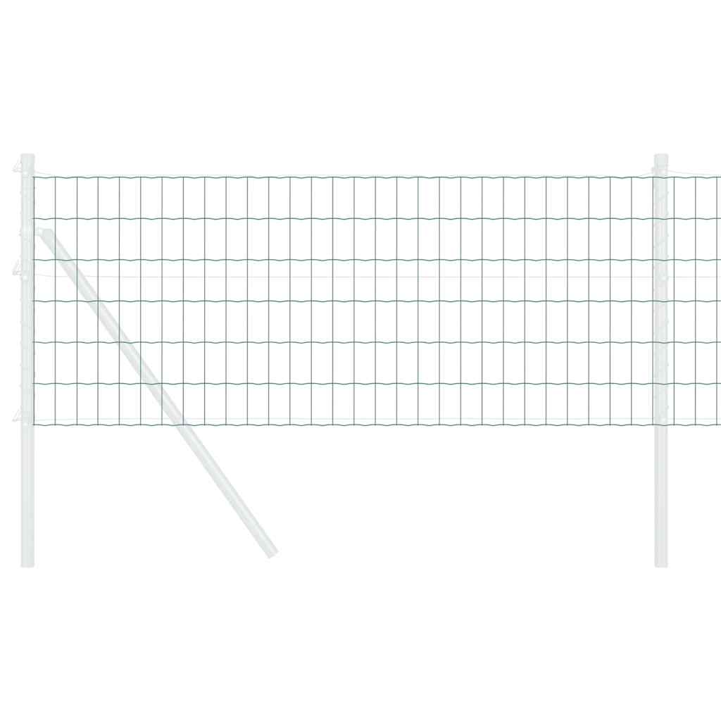 vidaXL Eurozaun Grün 0,4 x 25 m PVC-beschichtetes Eisen