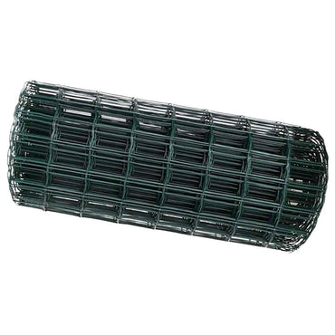 vidaXL Eurozaun Grün 0,6 x 25 m PVC-beschichtetes Eisen