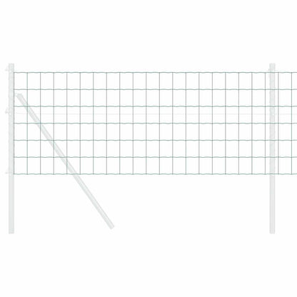 vidaXL Eurozaun Grün 0,8 x 25 m PVC-beschichtetes Eisen