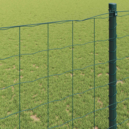 vidaXL Eurozaun Grün 0,6 x 25 m PVC-beschichtetes Eisen